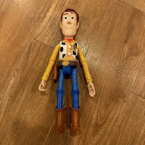 Disney Pixar Woody Plastic 9" Figure Toy Story Sheriff Cowboy NO Hat